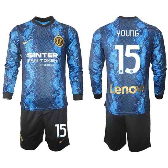 Men Inter Milan Long Sleeve Soccer Jerseys 509